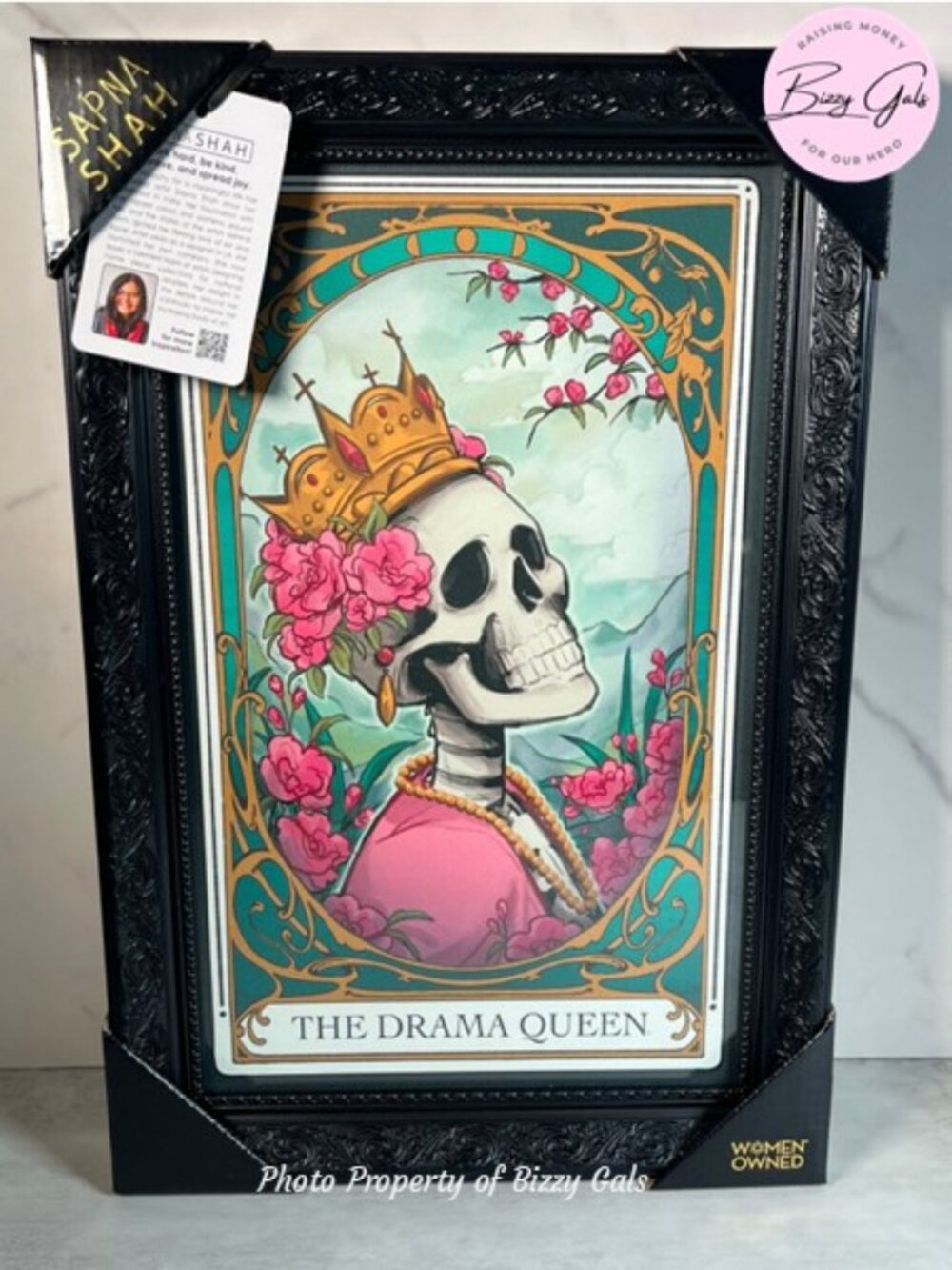 Sapna Shah Tarot The Drama Queen Framed Art Decor